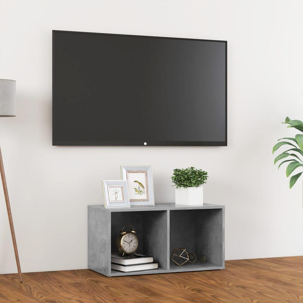 Tv-skab 72x35x36,5 cm konstrueret træ betongrå