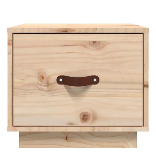 Sengeborde 2 stk. 40x34x35 cm massivt fyrretræ