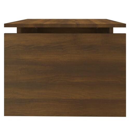 Sofabord 68x50x38 cm konstrueret træ brun egetræsfarve