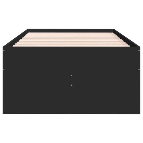 Daybed med skuffer uden madras 75x190 cm sort