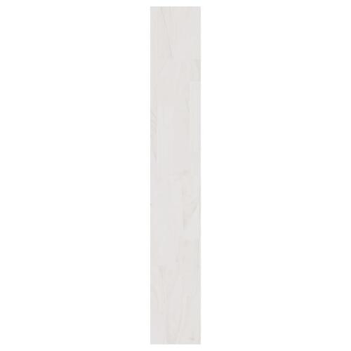 Bogreol/rumdeler 100x30x200 cm massivt fyrretræ hvid