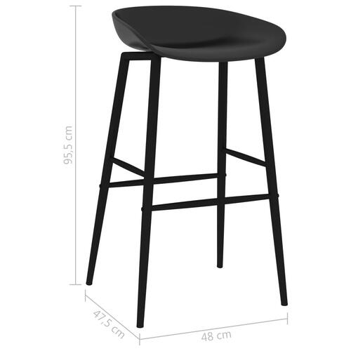 Barstole 2 stk. sort