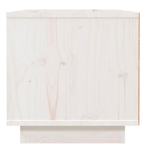 Sengeborde 2 stk. 40x34x35 cm massivt fyrretræ hvid