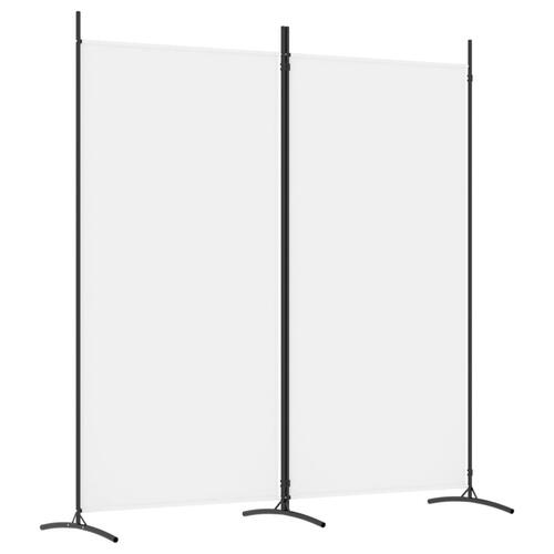 2-panels rumdeler 175x180 cm stof hvid
