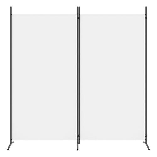 2-panels rumdeler 175x180 cm stof hvid