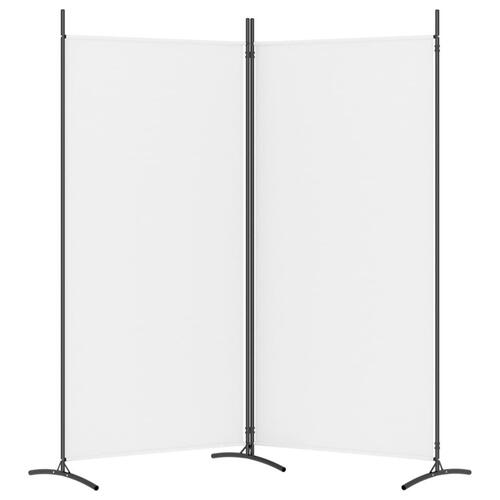 2-panels rumdeler 175x180 cm stof hvid