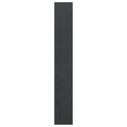 Bogreol/rumdeler 100x30x200 cm massivt fyrretræ grå
