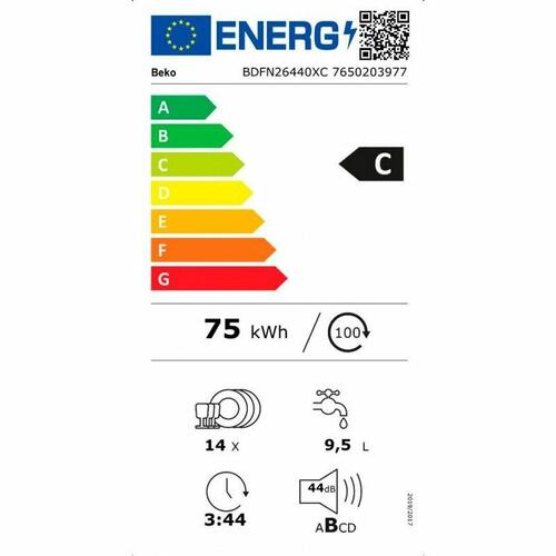 Opvaskemaskine BEKO BDFN26440XC 60 cm