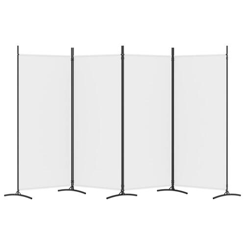 4-panels rumdeler 346x180 cm stof hvid