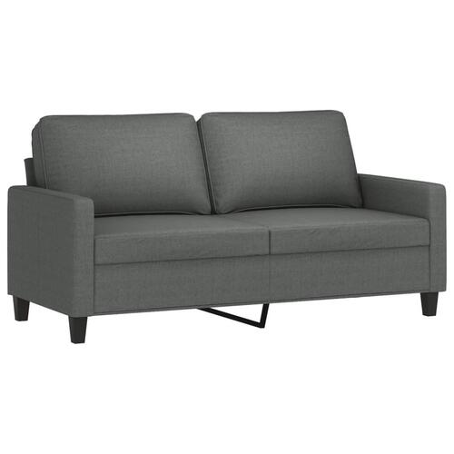 3 personers sofa med hynder stof mørkegrå