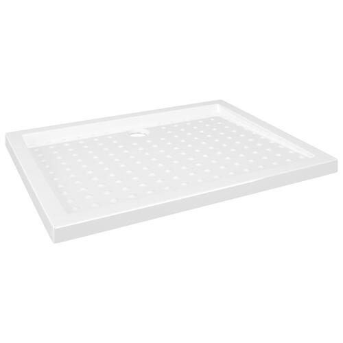 Brusekar med dupper 90x70x4 cm ABS hvid