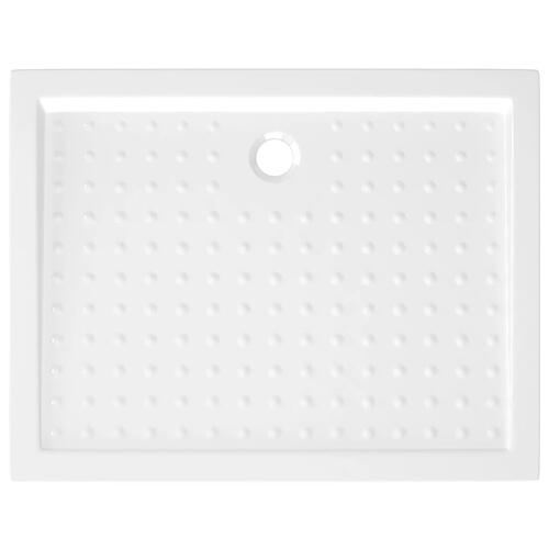 Brusekar med dupper 90x70x4 cm ABS hvid