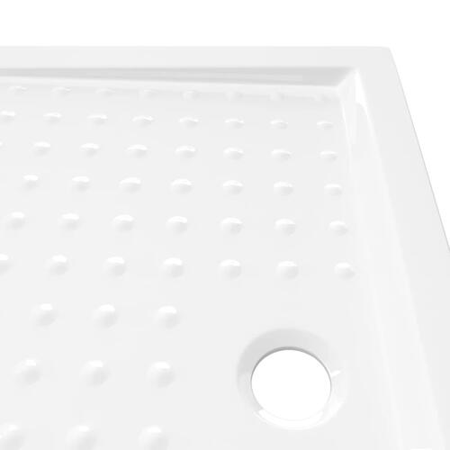 Brusekar med dupper 90x70x4 cm ABS hvid