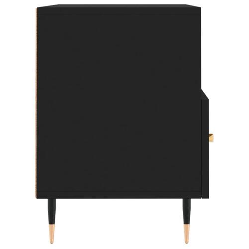 Tv-bord 80x36x50 cm konstrueret træ sort