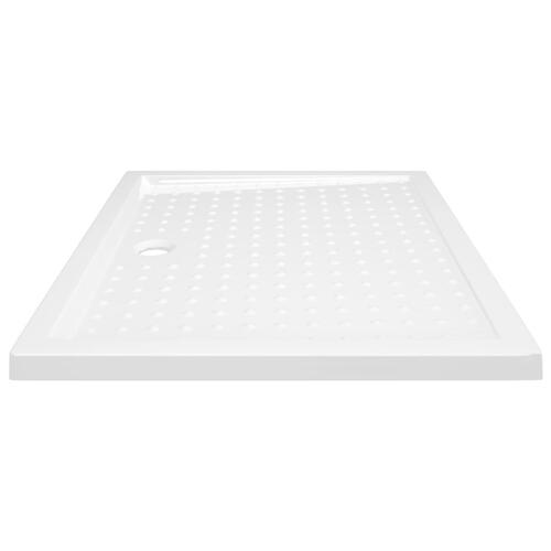 Brusekar med dupper 80x100x4 cm ABS hvid