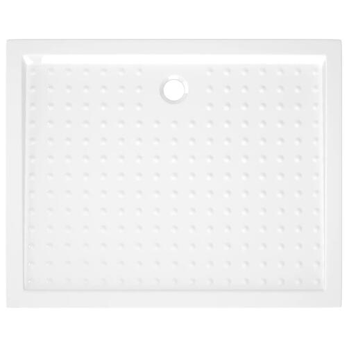 Brusekar med dupper 80x100x4 cm ABS hvid