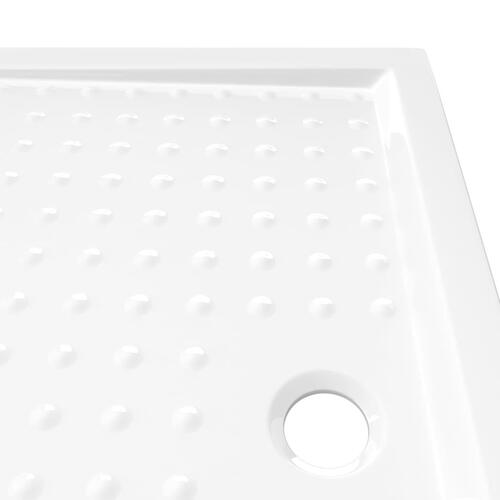 Brusekar med dupper 80x100x4 cm ABS hvid