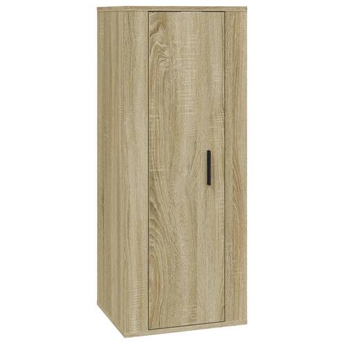 Væghængt tv-skab 40x34,5x100 cm sonoma-eg