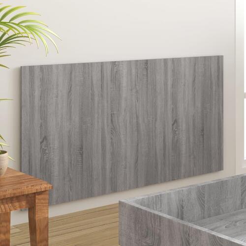 Sengegærde 160x1,5x80 cm konstrueret træ grå sonoma-eg