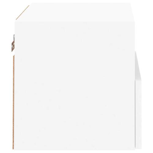 Væghængte tv-borde 2 stk. 40x30x30 cm konstrueret træ hvid