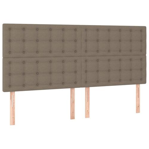 Sengeramme uden madras 160x200 cm stof gråbrun