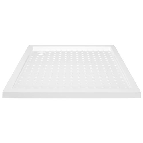 Brusekar med dupper 80x80x4 cm ABS hvid