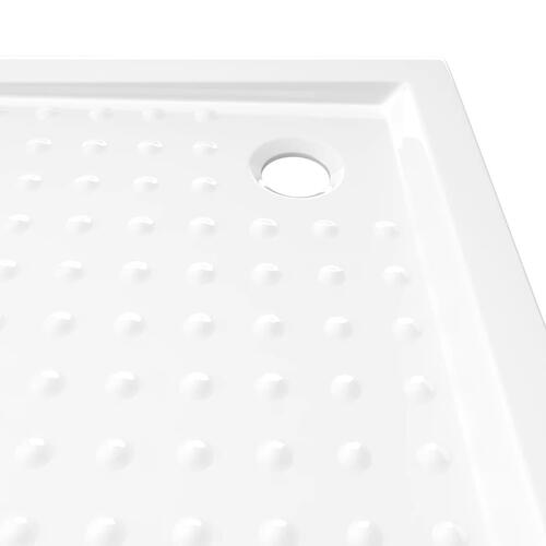 Brusekar med dupper 80x80x4 cm ABS hvid