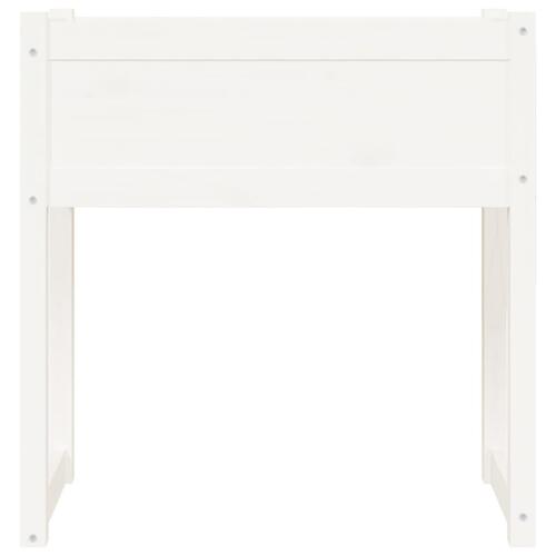 Plantekasse 78x40x81 cm massivt fyrretræ hvid