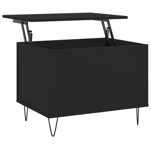 Sofabord 60x44,5x45 cm konstrueret træ sort