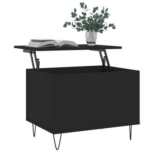 Sofabord 60x44,5x45 cm konstrueret træ sort