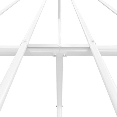 Sengeramme med sengegavl 183x213 cm metal hvid