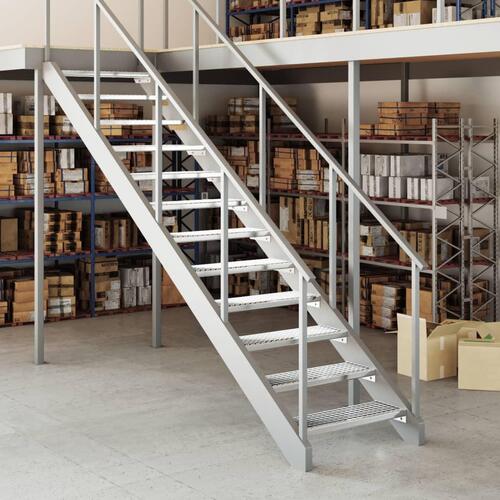 Trappetrin 70x24x7 cm trinrist galvaniseret stål