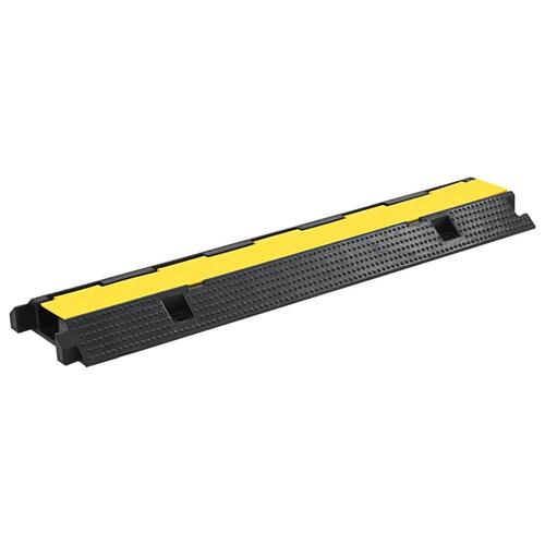 Kabelbeskytterrampe 1 kanal gummi 100 cm