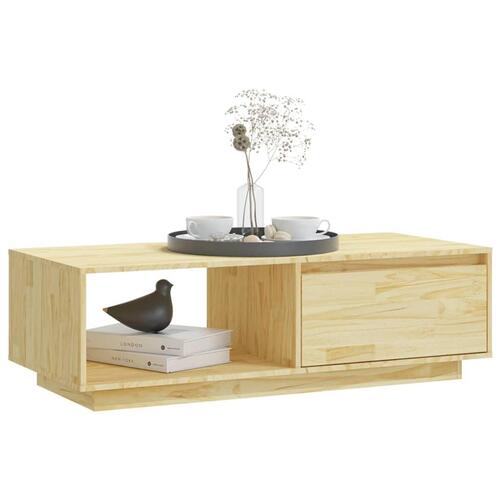 Sofabord 110x50x33,5 cm massivt fyrretræ