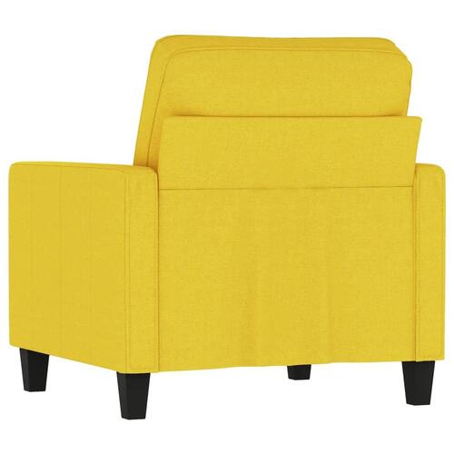 Lænestol 60 cm stof lysegul