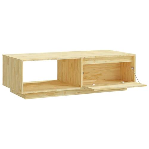 Sofabord 110x50x33,5 cm massivt fyrretræ