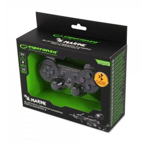 Wireless Gaming Controller Esperanza Marine GX700 Sort Bluetooth PlayStation 3