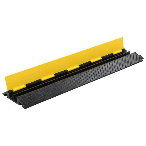 Kabelbeskytterrampe 2 kanaler 4 stk. gummi 101,5 cm
