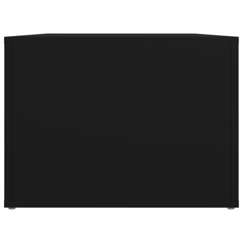 Sofabord 80x50x36 cm konstrueret træ sort