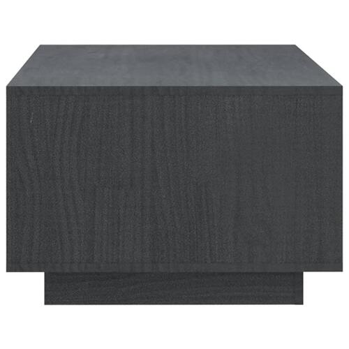 Sofabord 110x50x33,5 cm massivt fyrretræ grå