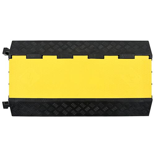 Kabelbeskytterrampe 3 kanaler gummi 93 cm