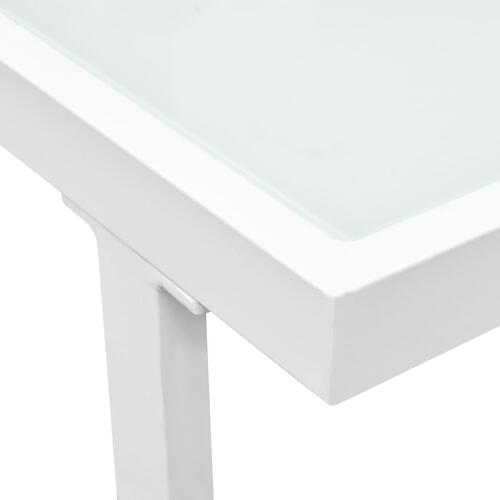 Haveloungesæt 4 dele med hynder aluminium sort