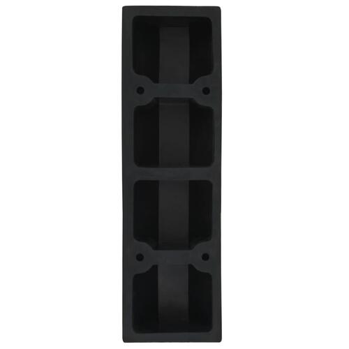 Parkeringsklodser 2 stk. gummi 49 x 15 x 9 cm