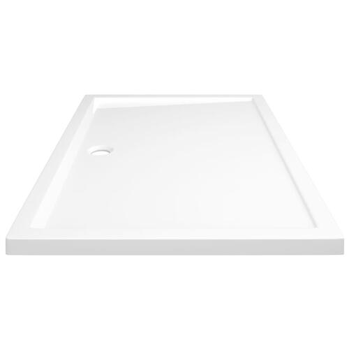 Brusekar 80x120 cm ABS rektangulært hvid
