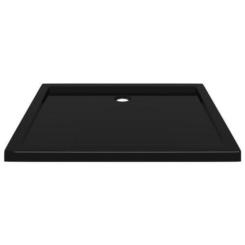 Brusekar 70x90 cm ABS rektangulært sort