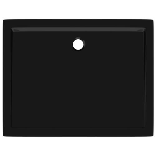 Brusekar 70x90 cm ABS rektangulært sort