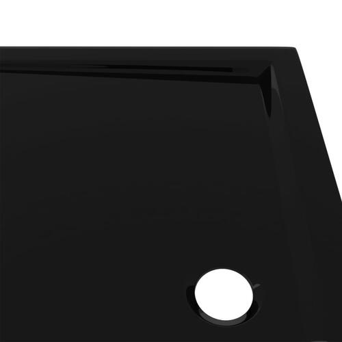 Brusekar 70x90 cm ABS rektangulært sort