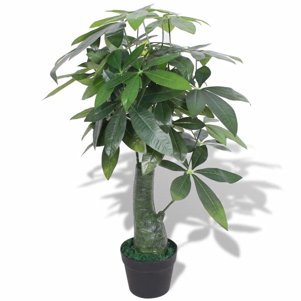 Kunstig lykkekastanje med potte 85 cm grøn