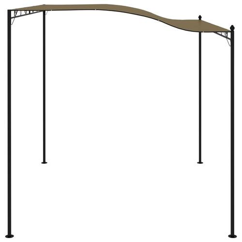 Fritstående markise 3x2,4 m 180 g/m² gråbrun