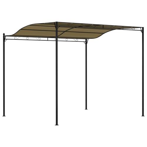 Fritstående markise 3x2,4 m 180 g/m² gråbrun